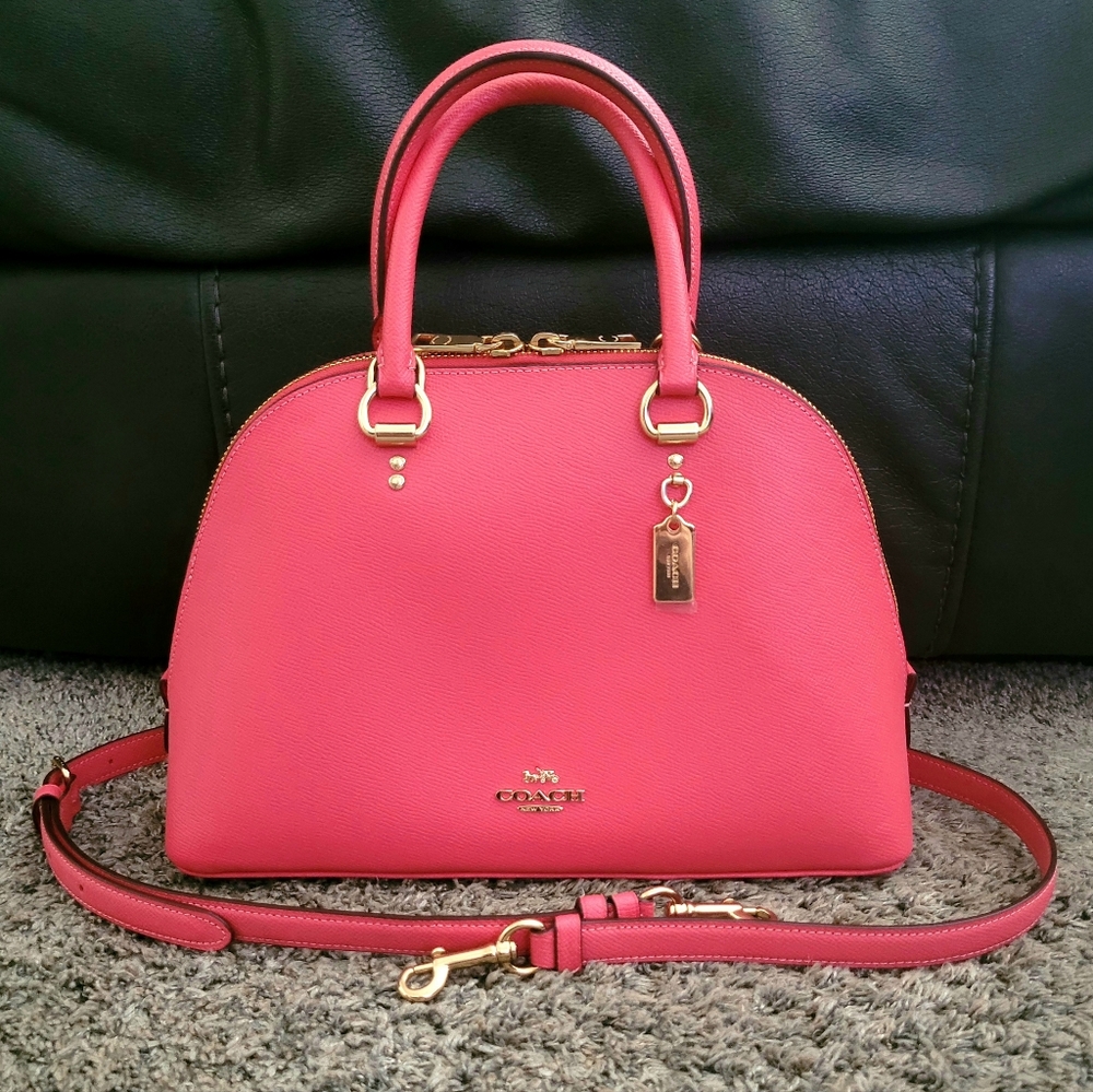 👑💖Coach Katy Dome Pink Satchel💖👑